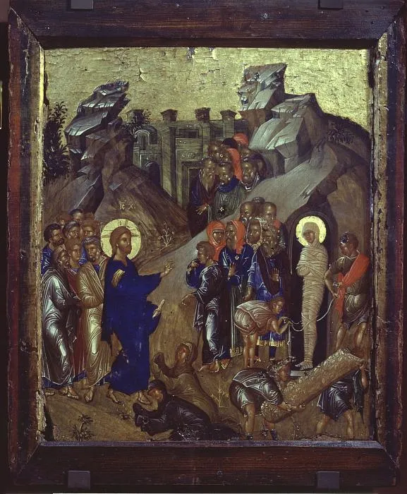 Icon. The Raizing of Lazarus